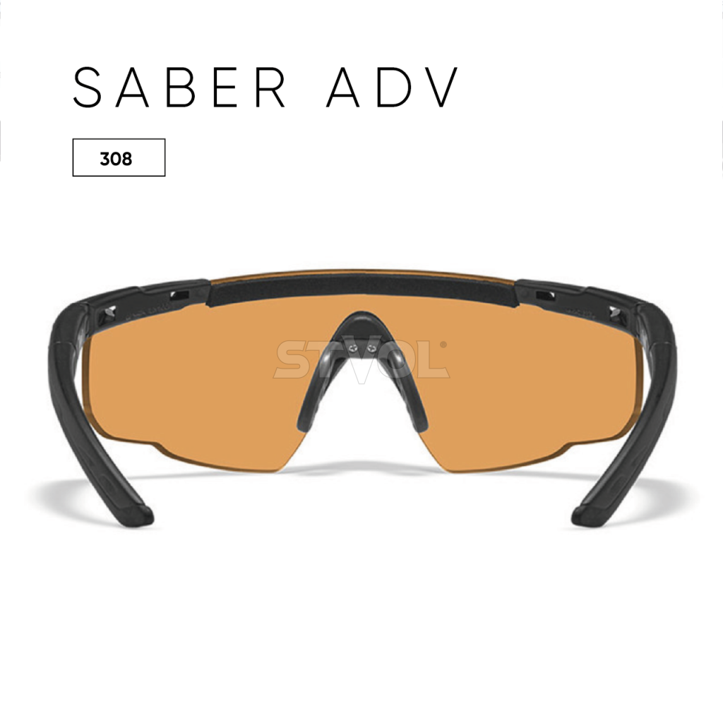 Окуляри захисні, Wiley X не корегувальні, з лінзами з пласмас 308 SABER ADV Smoke/Clear/Rust Matte Фото 4