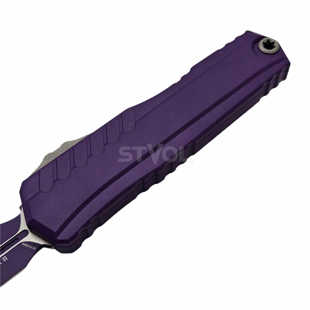 Ніж Microtech Cypher II D/E OTF, Standard, Cerakote Total Purple фото 2