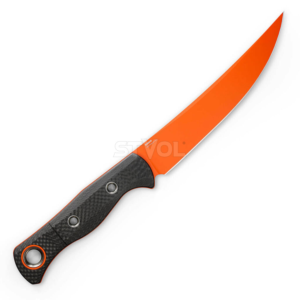Нож Benchmade "Meatcrafter", orange, CF Фото 3