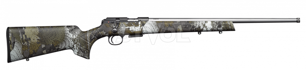 CZ457 STAINLESS  кал.22LR 525 мм,1/2x20 Карабин охотничий с 5-ти заряд. магазином