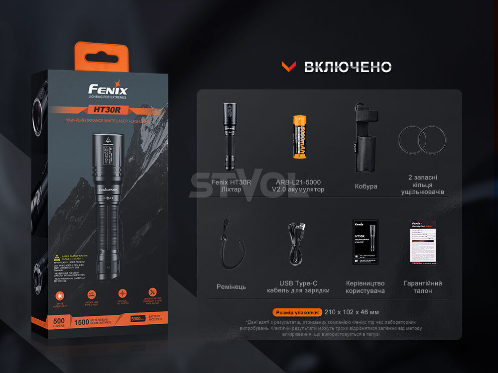 HT30R Ліхтар ручний лазерний Fenix HT30R Фото 7