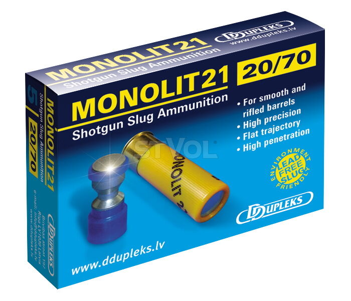 Патрон гладкоствольный DDupleks Monolit 21 кал.20/70
