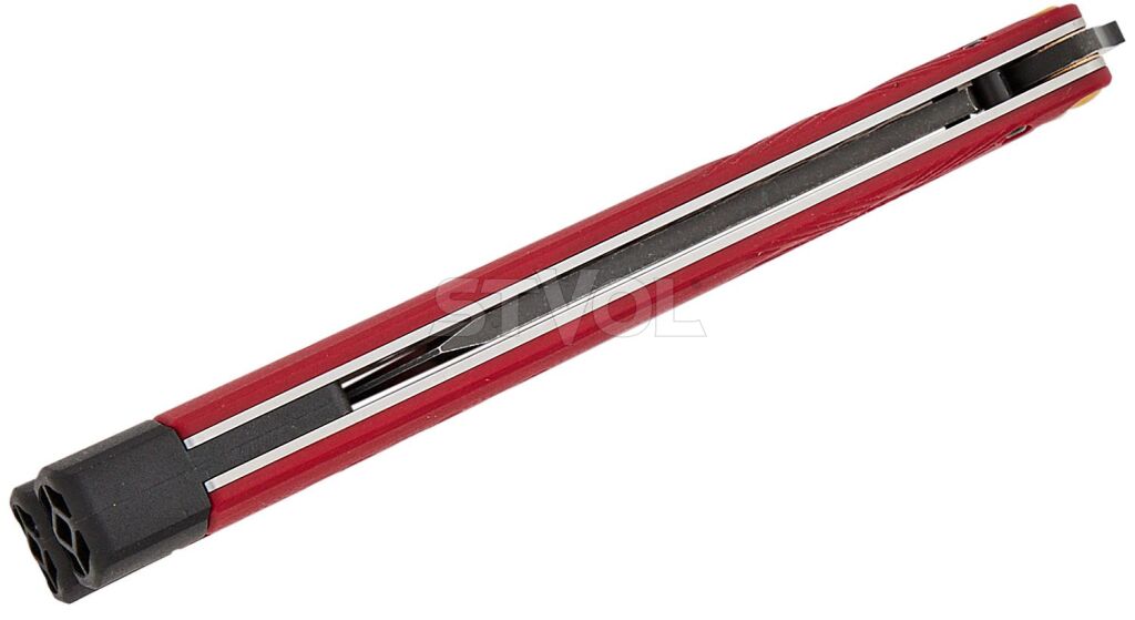 Нож Benchmade "Necron", balisong, ruby red G10 Фото 6