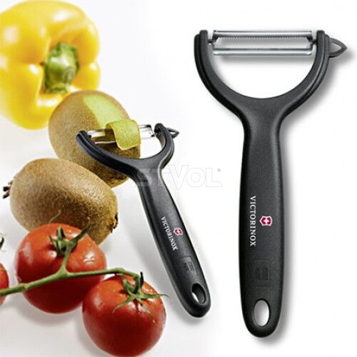 Овочечистка Victorinox для томатів і ківі, серрейторна РК, чорна фото 2