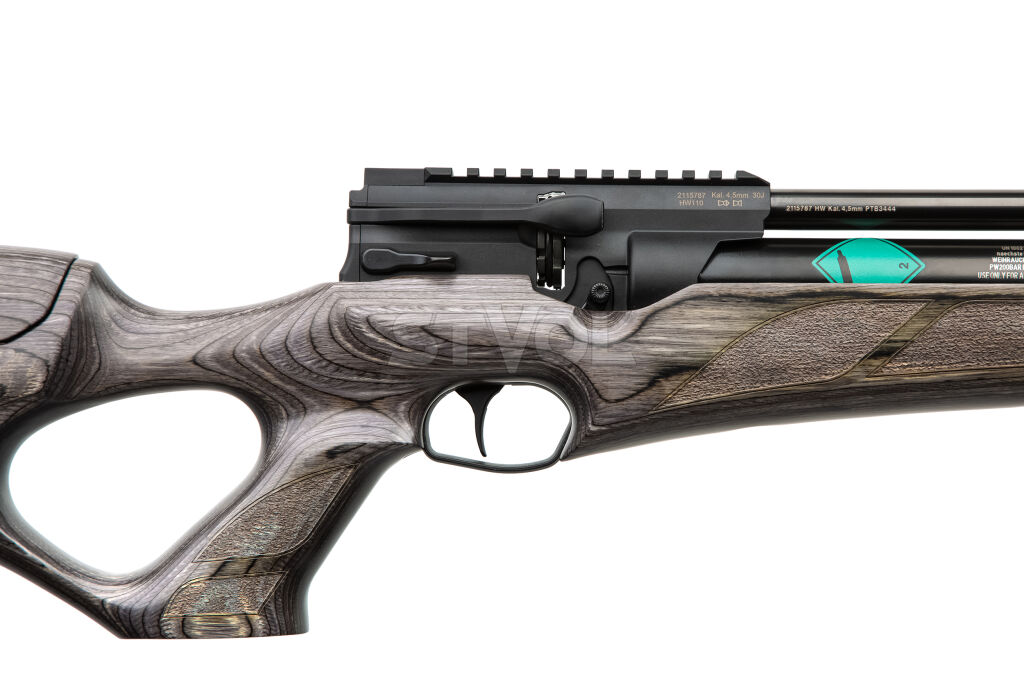 Пневматическая редукторная РСР винтовка Weihrauch HW 110 T Thumbole Laminated stock кал. 4,5 Фото 3