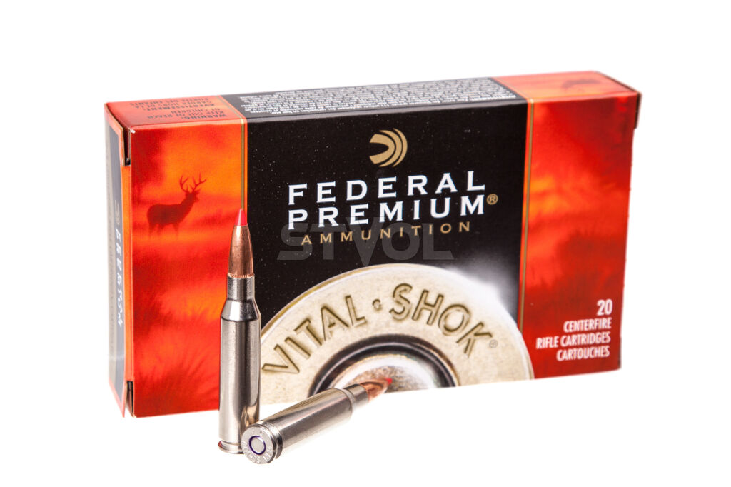 Патрон нарезной Federal Vital-Shok, 7mm-08 Rem, пуля 140GR (9,07 г) NOSLER BLSTC TIP