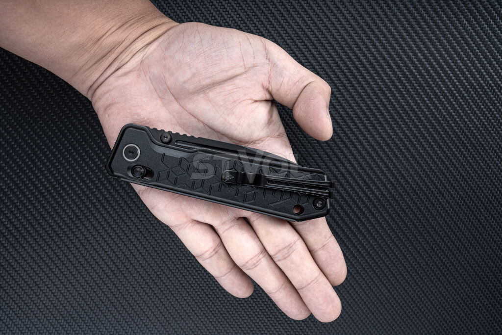 Нож SRM Rubik 7228B-AB, Sandvik 14C28N, алюминий, черный Фото 6