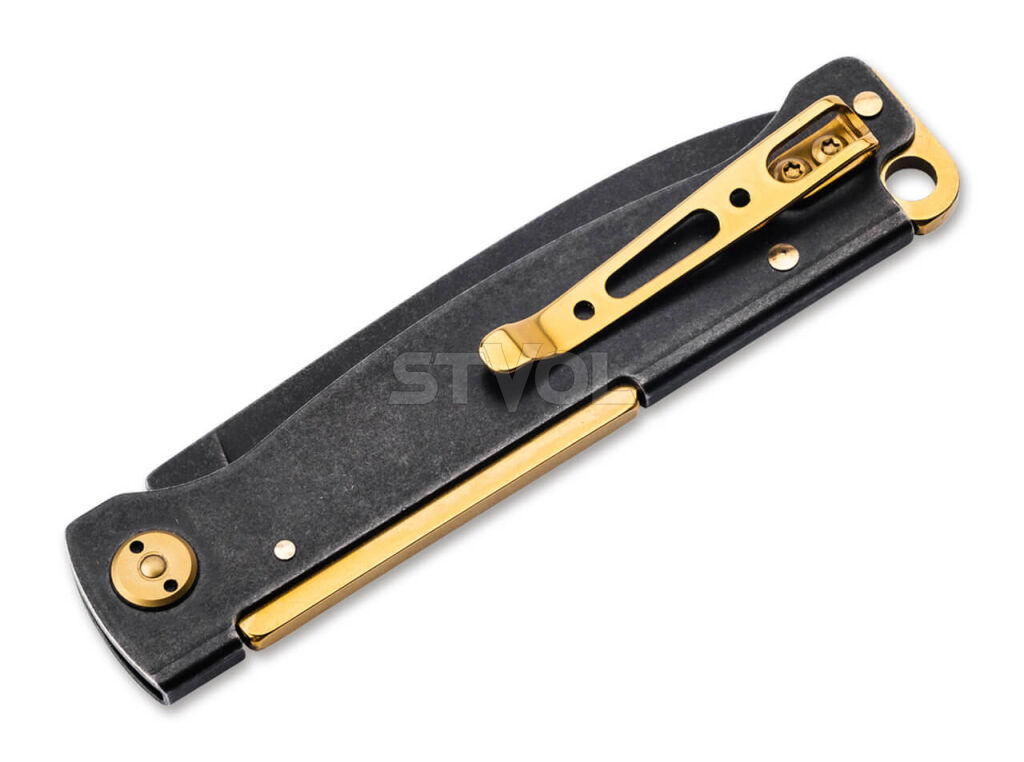 Нож Boker Plus "Atlas Black Stonewash Brass" Фото 2