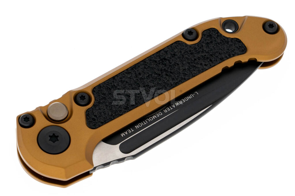Нож Microtech L.U.D.T.,  черный клинок, рукоять tan Фото 3