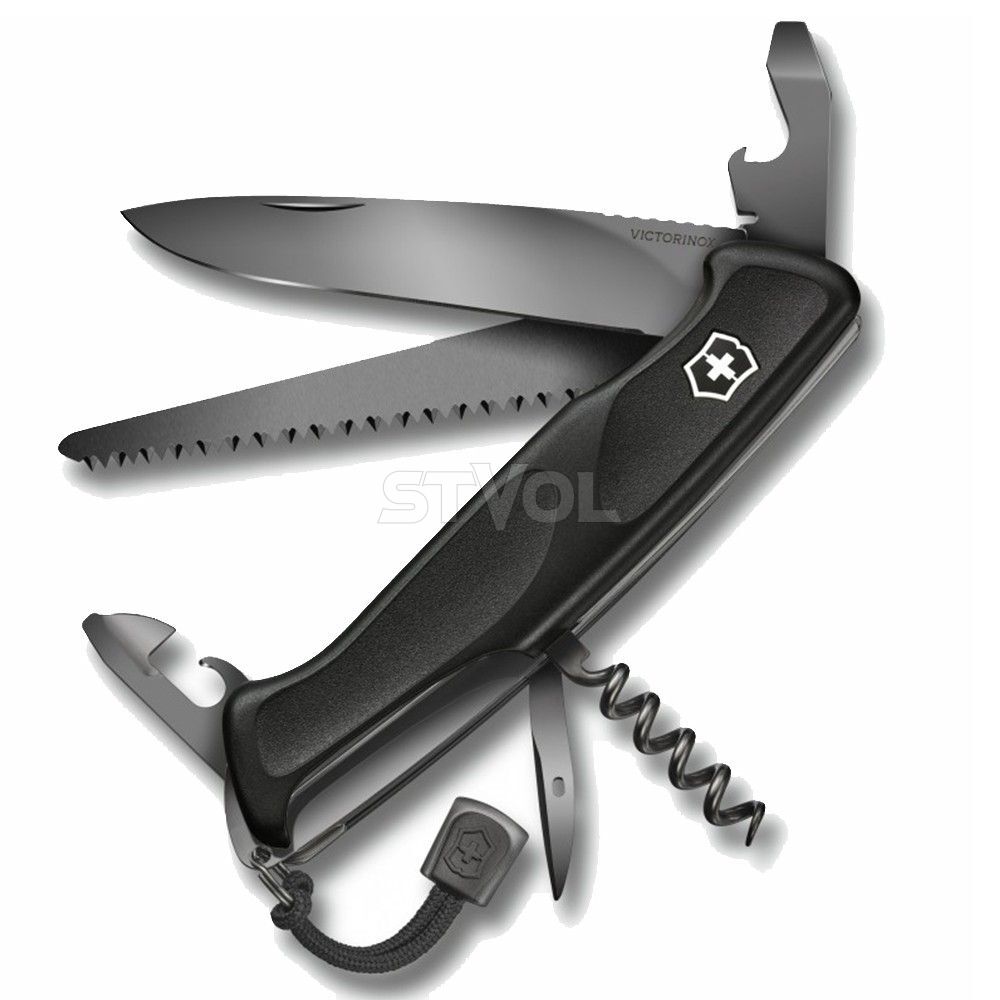 Ніж Victorinox Ranger 55 Onyx Black фото