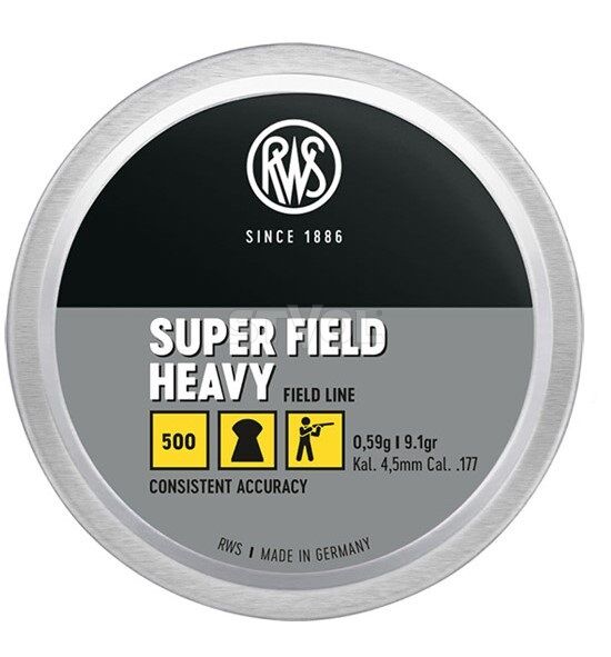 Кульки RWS SuperFieldHeavy 0,59 гр.500 шт кал.4,5 мм фото