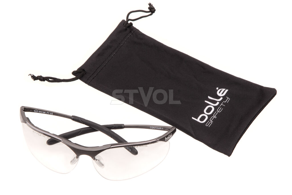Окуляри захисні Bolle CONTOUR, металева оправа, прозорі лінзи фото 3