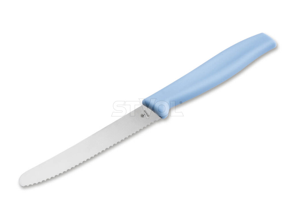 Серрейторний кухонний ніж Boker Sandwich Knife, блакитний фото