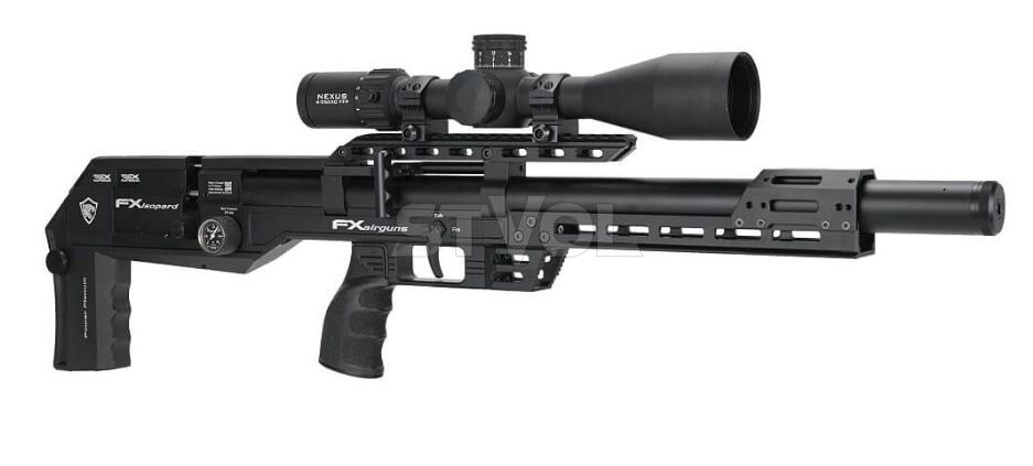 Пневматична редукторна гвинтівка FX Airgun Leopard Black STD Tube .177 кал фото 5