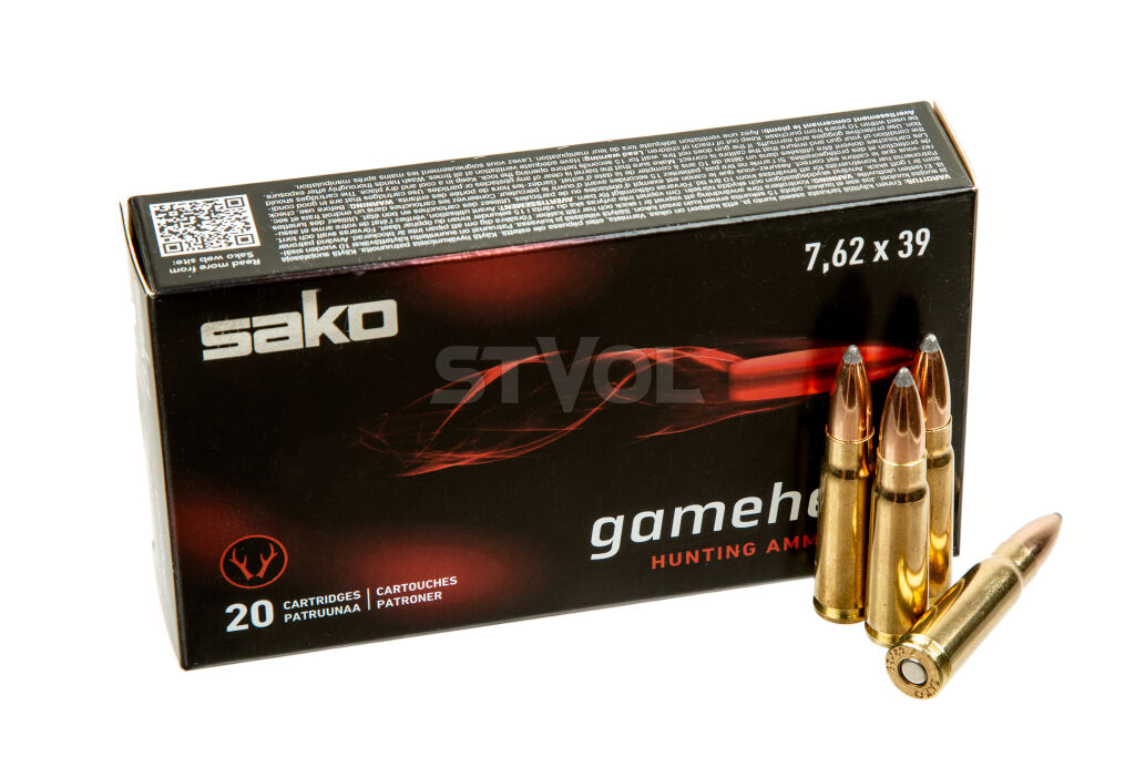 Патрон нарезной Sako Gamehead SP кал.7.62x39  8,0гр