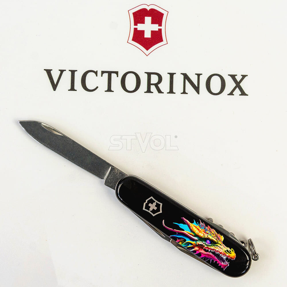 Ніж Victorinox Swiss Army Spartan Zodiac Яскравий дракон фото 3