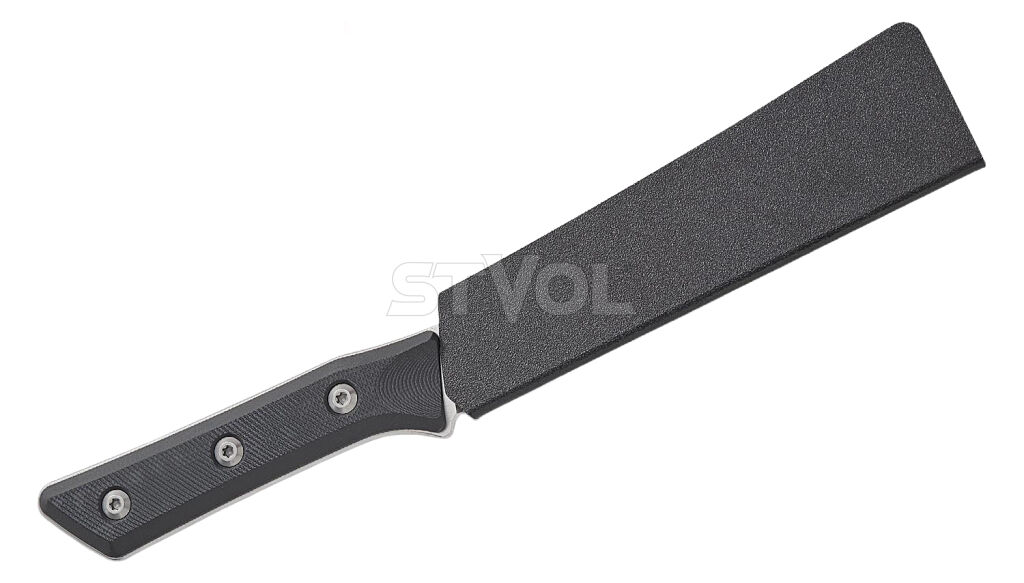 Обробний кухонний ніж Microtech Boning 6.125" Stonewash Black G-10 фото 4