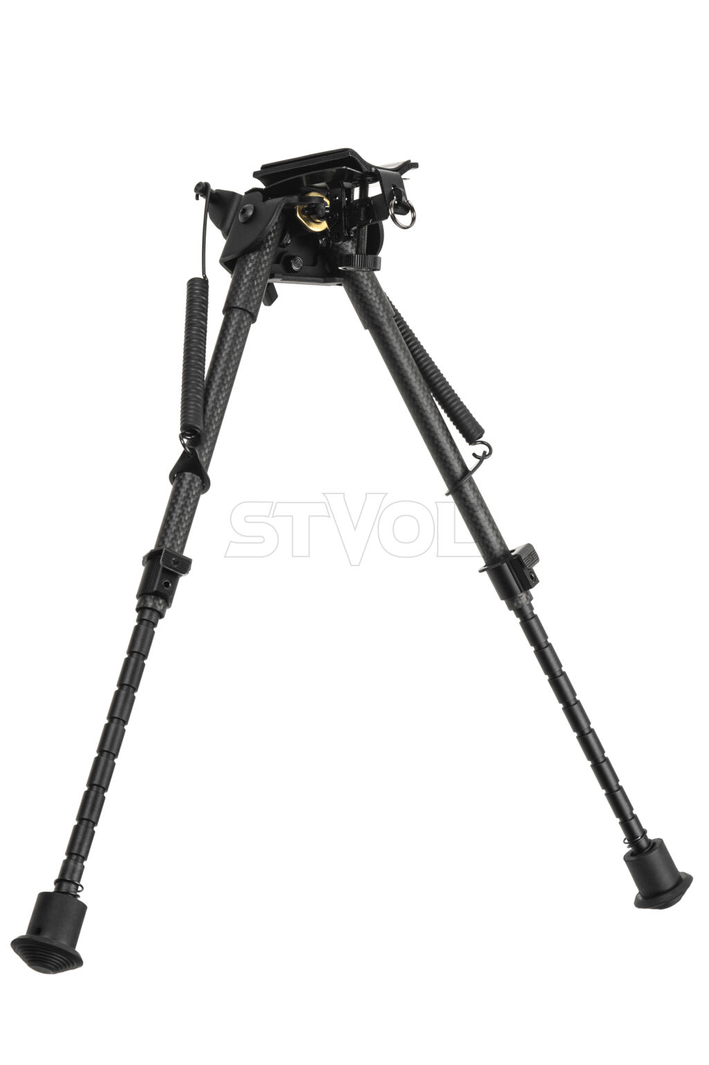 Сошки Vector Optics 230-345 мм Карбонове волокно, підпружинені з ричагом фото 2