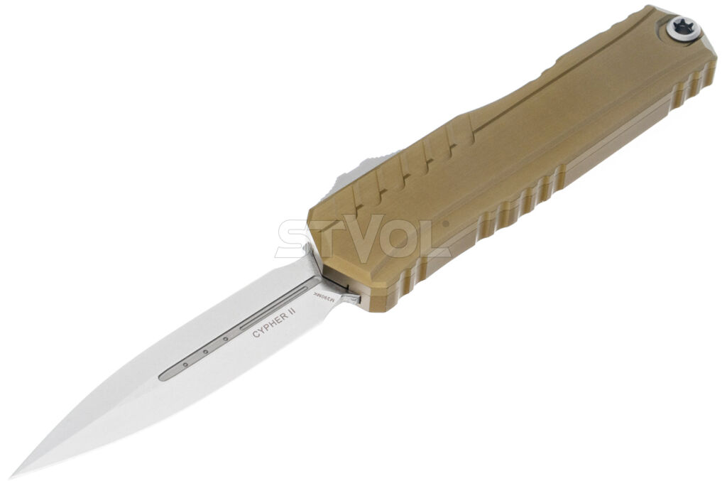 Ніж Microtech Cypher II D/E OTF, Apoc, руків'я tan фото