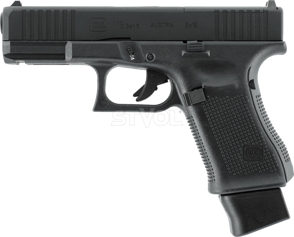 Пневматический пистолет Umarex Glock 19  Gen5 MOS BLK кал.4,5мм