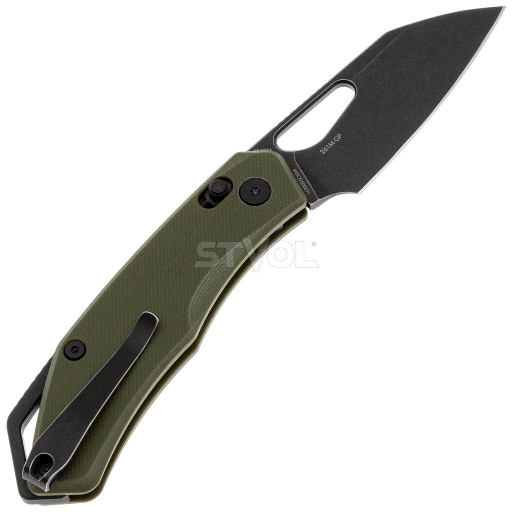 Нож SRM Cub 261M-GP, 154CM, G10, олива Фото 2