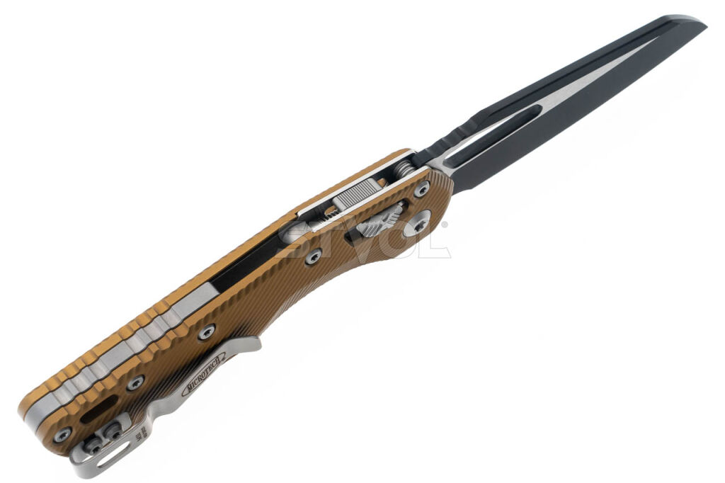Ніж Microtech MSI SE, fluted black, алюміній, tan фото 3
