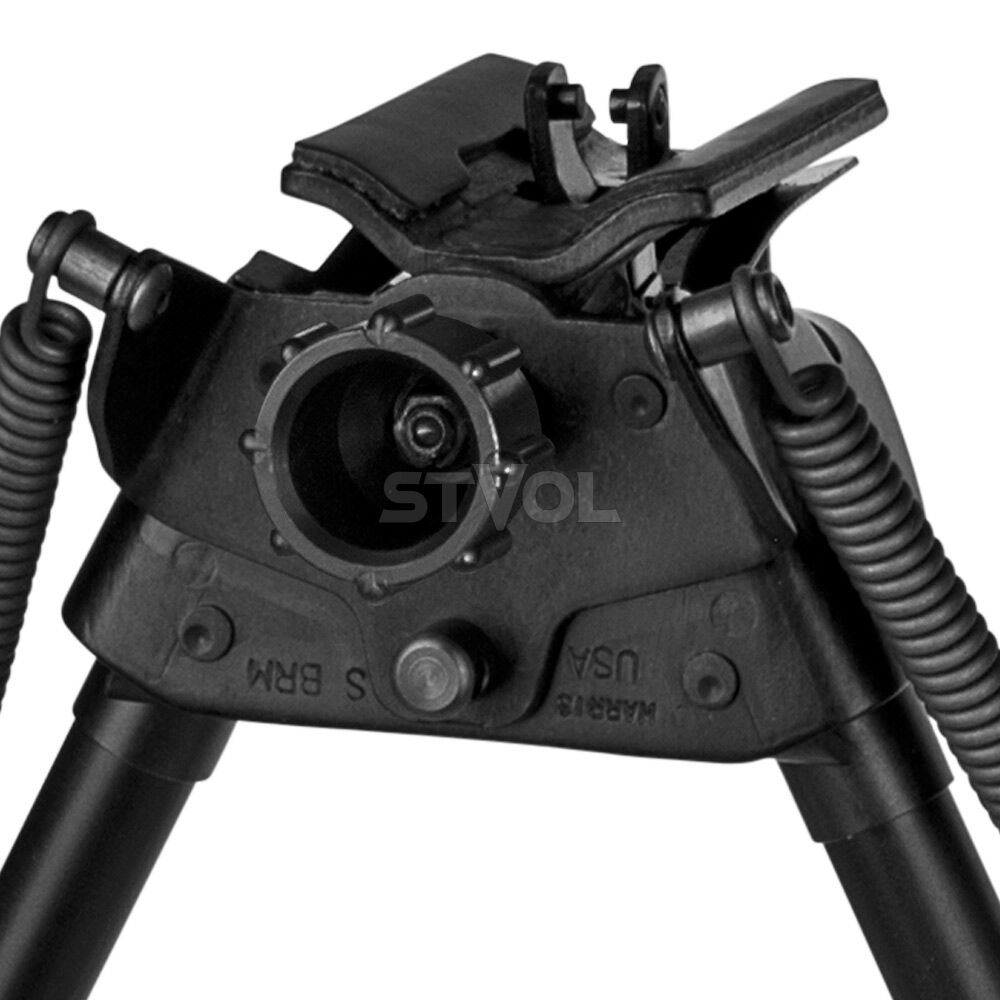 S-BRM Сошки Harris Bipod, шарнирная база (высота 15,2см-22,9см) Фото 2