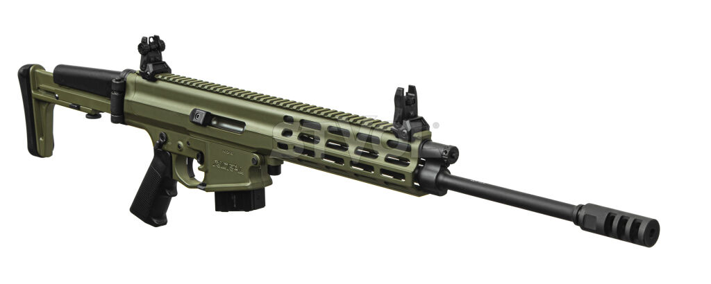 Карабин нарезной Robinson XCR-L 223REM 16" Gas Piston 1:7 Lightweight M-Lok Green Фото 2