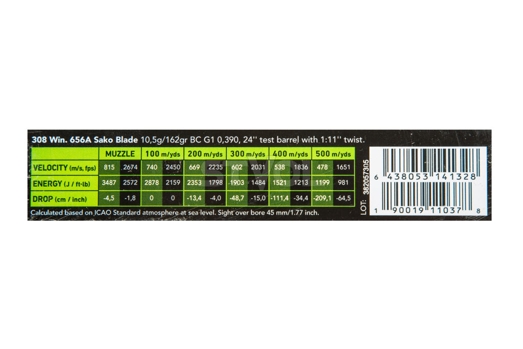 Патроны нарезные  Sako Blade 308 Win SP 160Gr (10,37 г) Фото 2