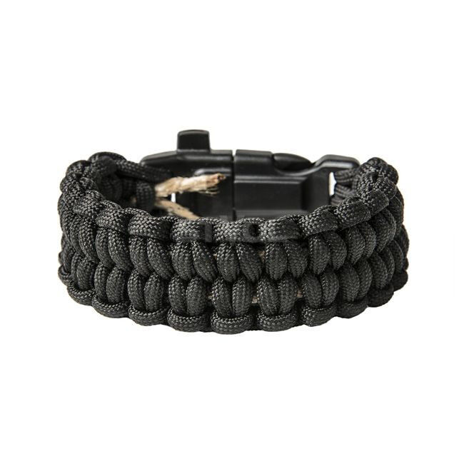 Браслет Петли (свисток,огниво,компас)  black