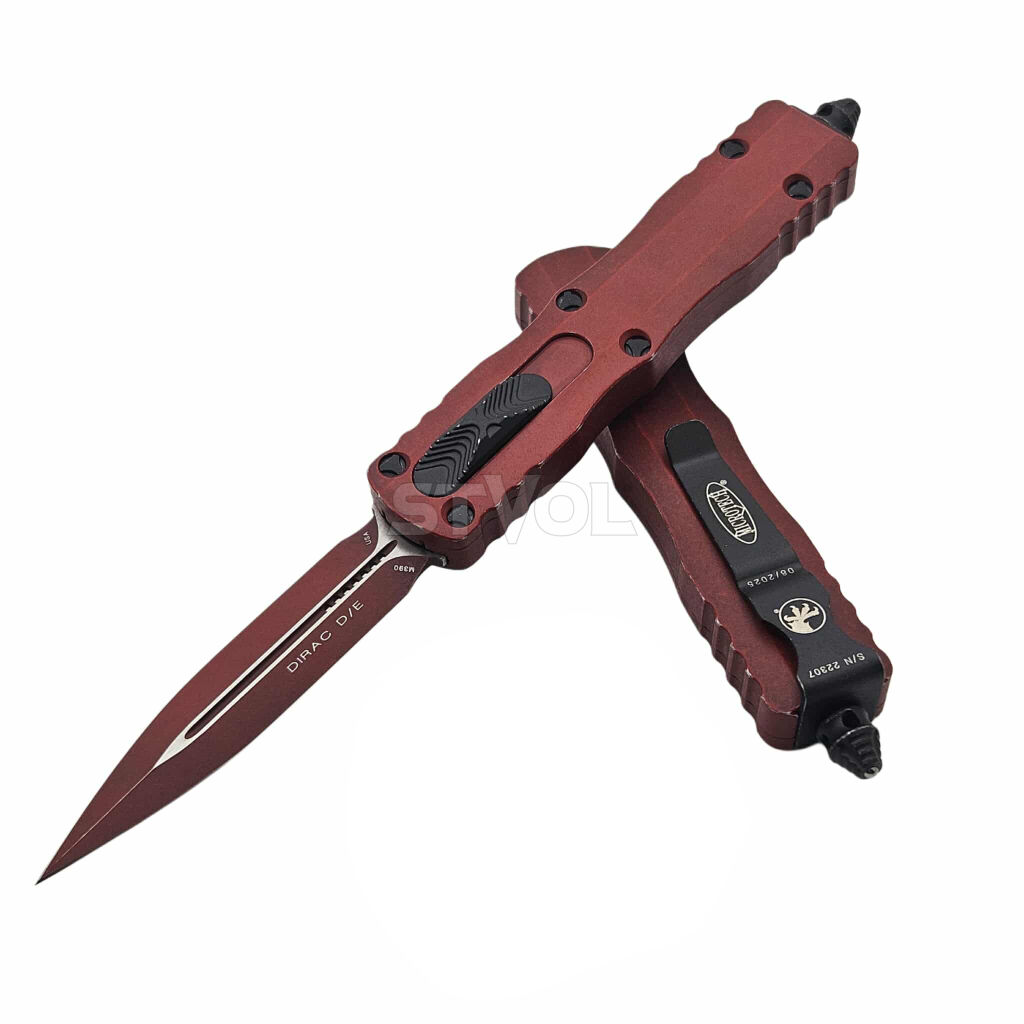 Ніж Microtech Dirac D/E OTF, Standard Weathered Crimson фото