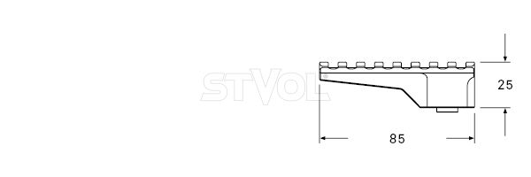 Планка AUDERE Adversus™ ScopeLink™ H25 фото 3