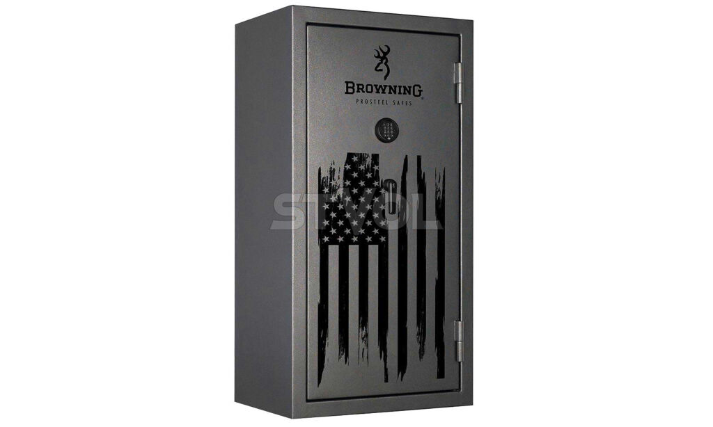 Сейф BROWNING 148х75х51 темно-серый, сер.мат.ручки, эл.замок