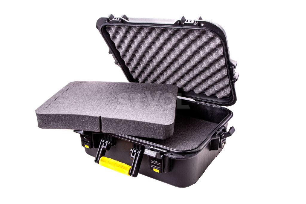 Кейс Plano AW XL для пистолета и аксессуаров, черный/желтые замки Фото 6