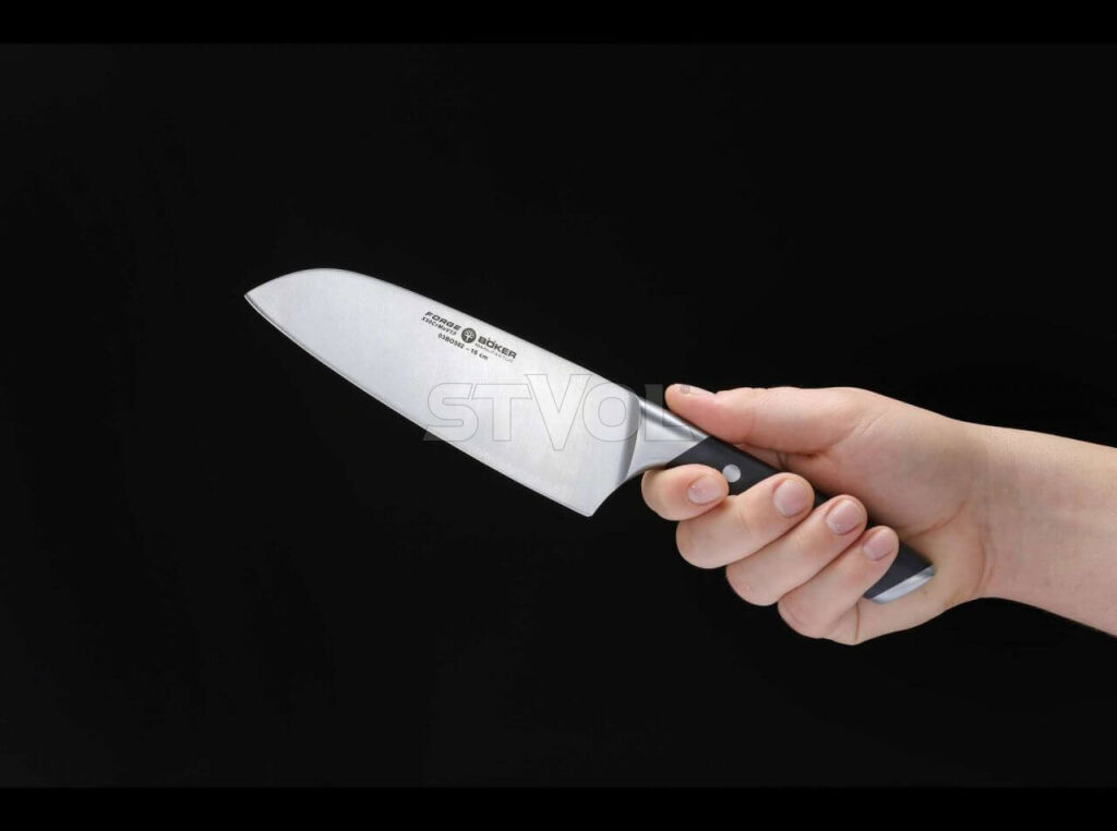 Кований кухонний ніж-сантоку Boker Forge Santoku фото 6