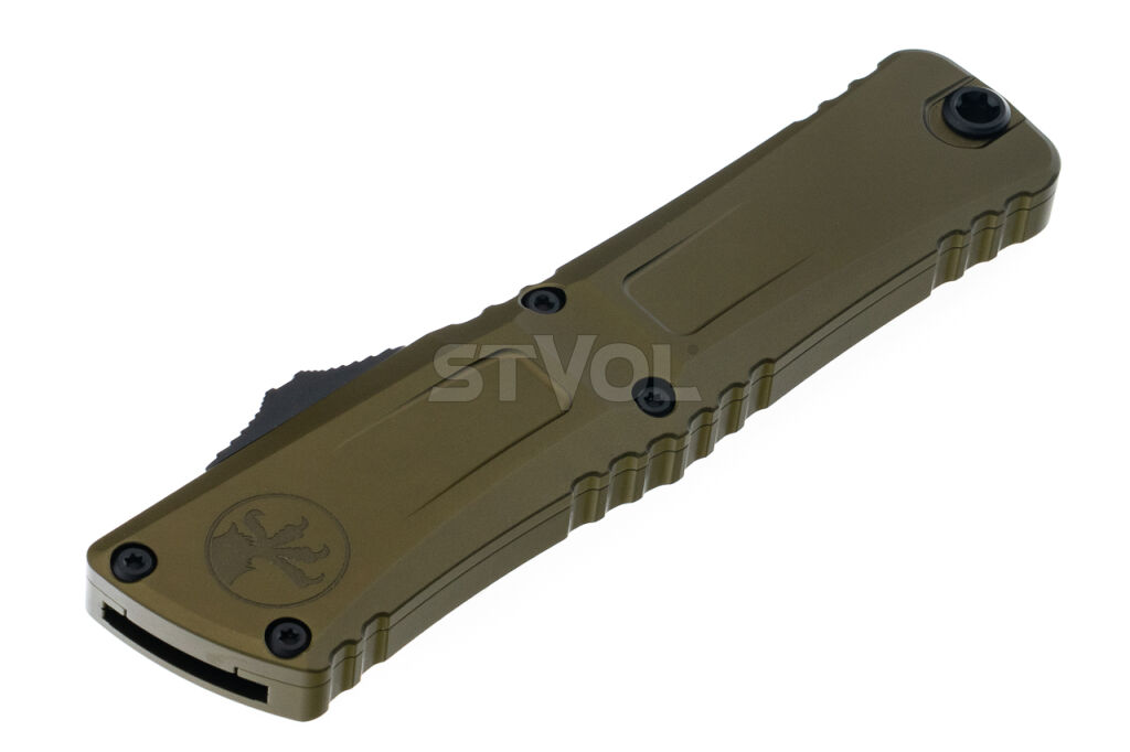 Ніж Microtech Combat Troodon Gen III OTF Iinterceptor, чорний клинок, руків'я OD green фото 4