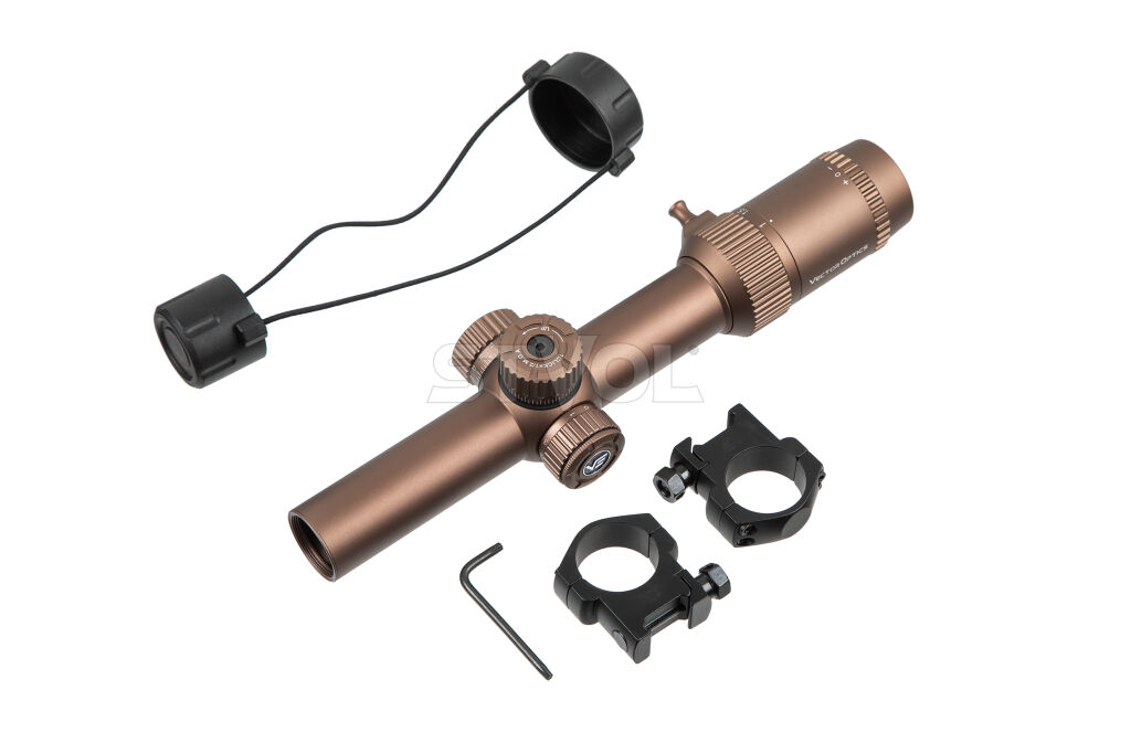 Приціл оптичний Vector Optics Forester 1-8X24 (30 мм) illum. SFP Coyote FDE Etched Glass фото 6