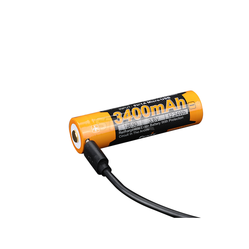 ARB-L18-3400U Акумулятор 18650 Fenix (3400 mAh) micro usb зарядка фото 4