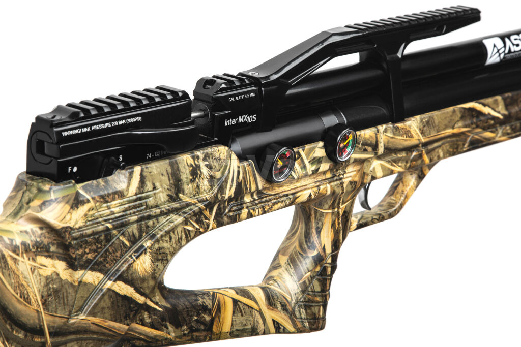 Пневматическая Редукторная PCP винтовка  Aselkon MX10-S Camo Max 5  кал. 4.5 Фото 3