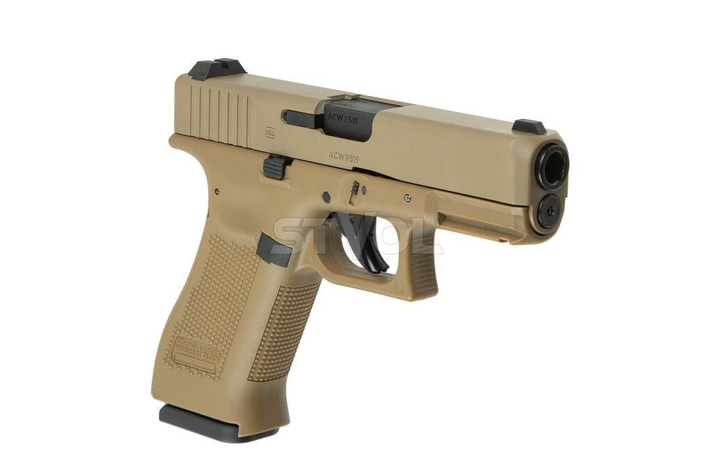 Пневматический пистолет Umarex Glock 19X TAN Blowback кал.4,5мм (с затворной задержкой) Фото 3