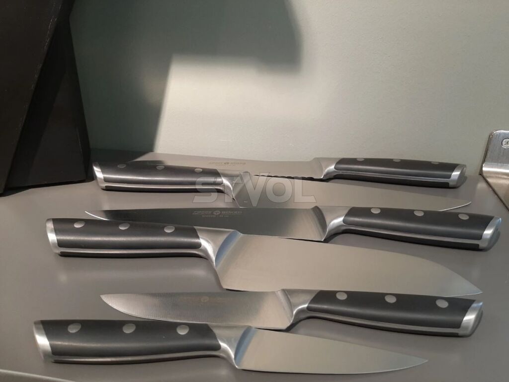 Набір кованих кухонних ножів у підставці Boker Forge Set 2.0 фото 3