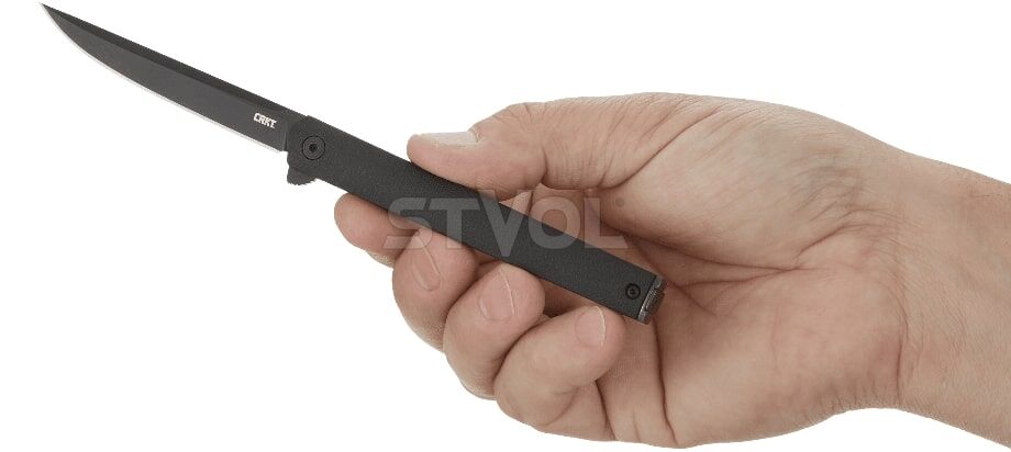 Нож CRKT "CEO Black", флиппер, чёрный Фото 4