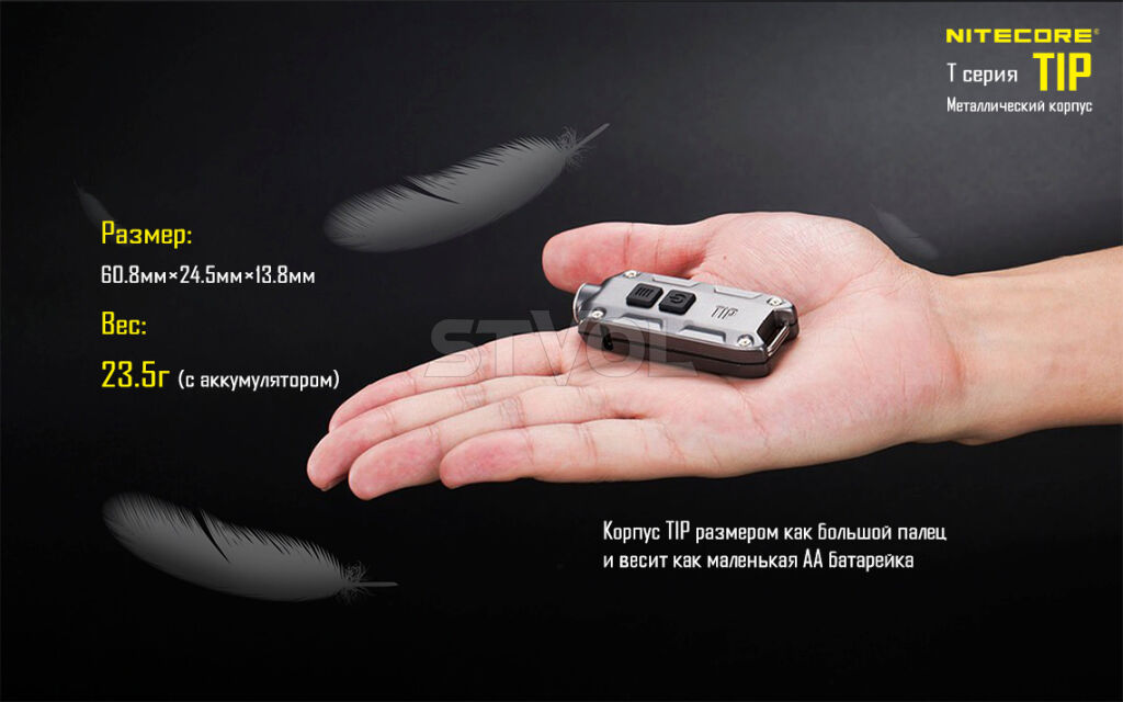 Ліхтар Nitecore TIP червоний фото 3