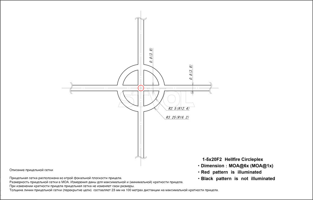 Прицел оптический Sig Optics Whiskey 5 1-5x20mm CirclePlex Фото 2