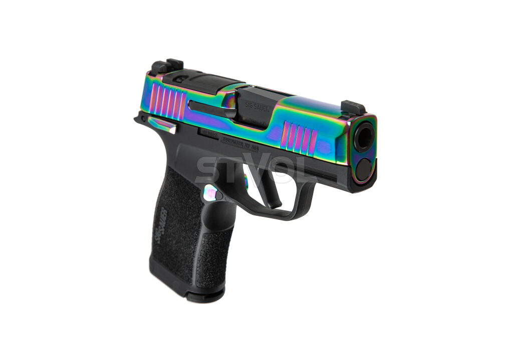 Пістолет спортивний Sig Sauer P365X 9MM, 3.1IN, RAINBOW & BLK, (2) 12RD STEEL MAG, MS, OR фото 3