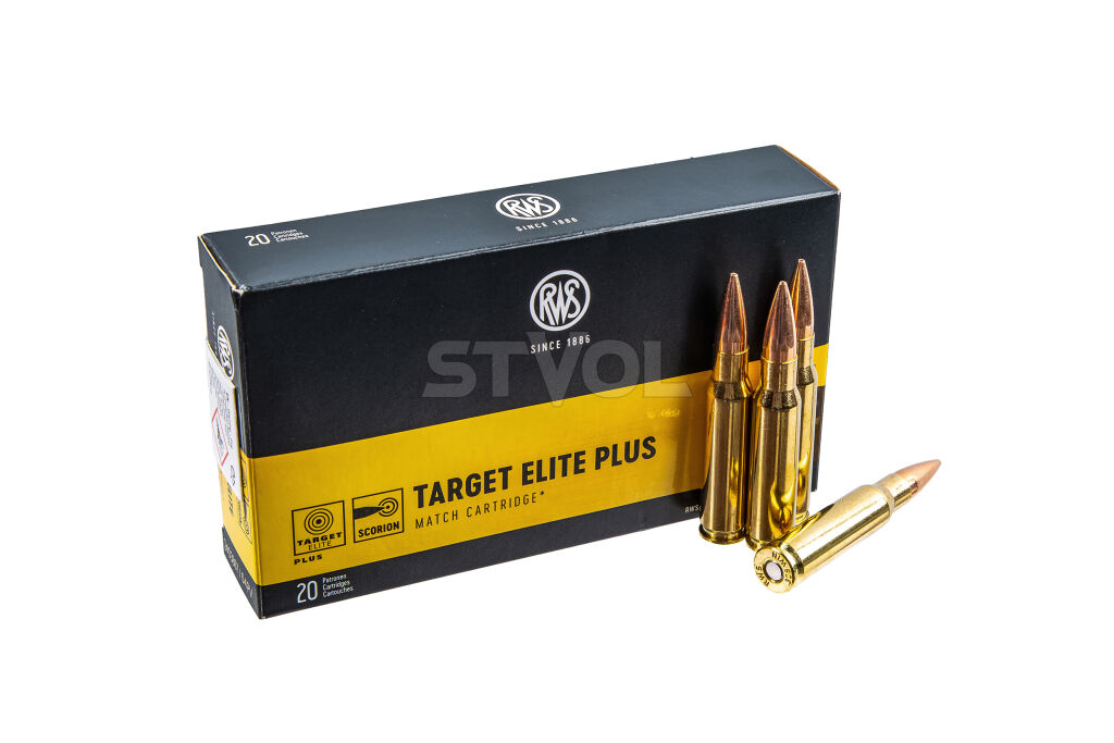Набій нарізний RWS .308 Win. Target Elite Plus 10.9g / 168gr 20 шт./уп. фото