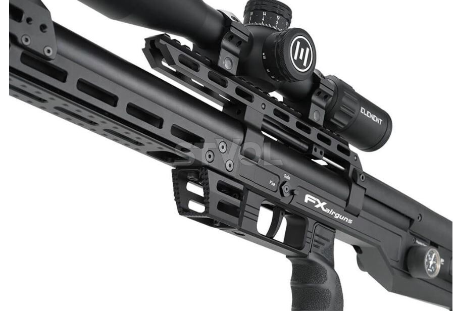 Пневматична редукторна гвинтівка FX Airgun Leopard Black STD Tube .177 кал фото 6