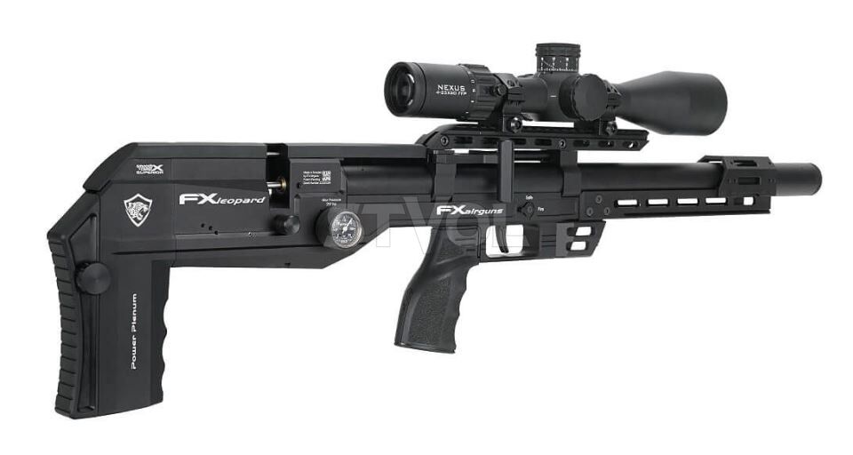 Пневматична редукторна гвинтівка FX Airgun Leopard Black STD Tube .177 кал фото 4