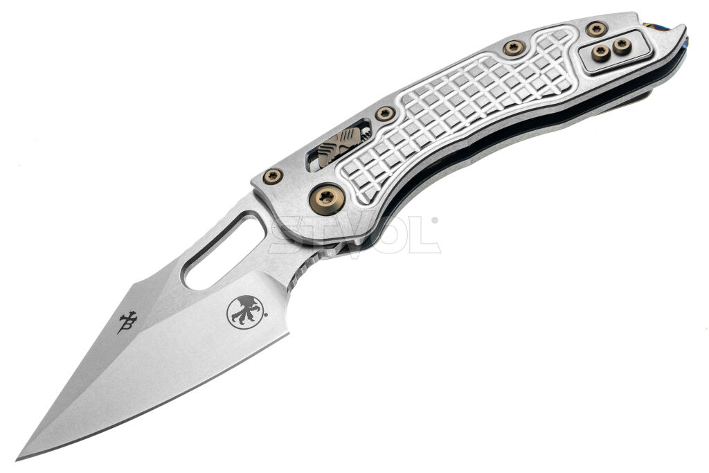 Ніж Microtech Stitch Ram-Lok Marfione Select Stnwsh Frag Ti w/flamed Ti Brnz Dbl Vapor фото
