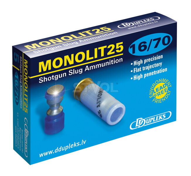 Патрон гладкоствольный DDupleks Monolit25 16/70